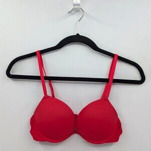 Victoria's Secret PINK Bra Women’s 32B Red Super Push Up